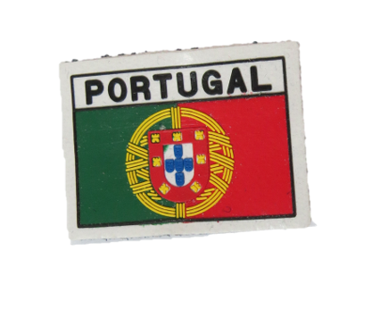 BANDEIRA TELA DISTICO PORTUGAL BRANCA C/VELCRO