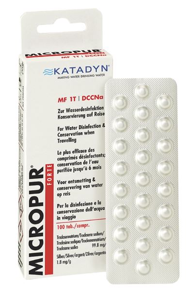 PASTILHAS PURIFICADORAS ÁGUA MICROPUR FORTE MF 1T (4X25)