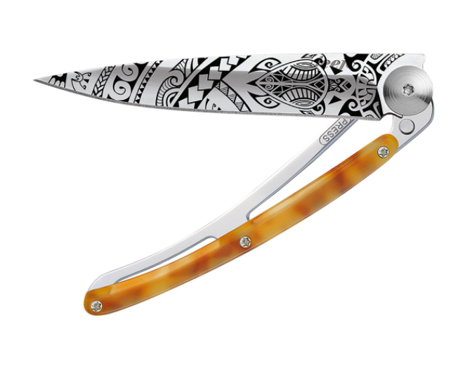 NAVALHA DEEJO, 37GR POLYNESIAN, MIRROR, TARTARUGA