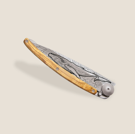 NAVALHA DEEJO, 37GR, WHALE, TITANIUM, MADEIRA OLIVEIRA - Image 3