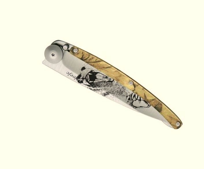 NAVALHA DEEJO, 37GR, GRIZZLY, TITANIUM, MADEIRA CAMO - Image 2
