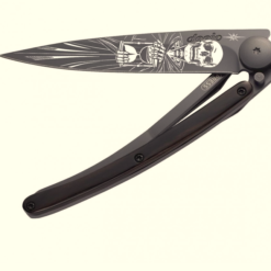 NAVALHA DEEJO, 37GR, IMMORTAL, BLACK, MADEIRA ÉBANO