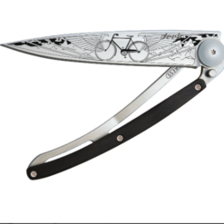 NAVALHA DEEJO, 37GR, BICYCLE, TITANIUM, MADEIRA ÉBANO