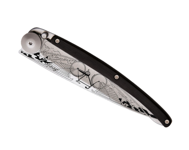NAVALHA DEEJO, 37GR, BICYCLE, TITANIUM, MADEIRA ÉBANO - Image 4