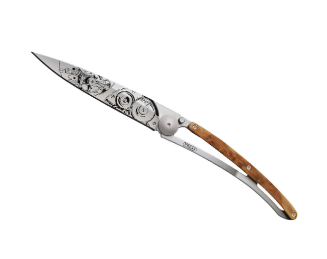 NAVALHA DEEJO, 37GR, WATCHMAKER, TITANIUM, MADEIRA JUNIPER - Image 2