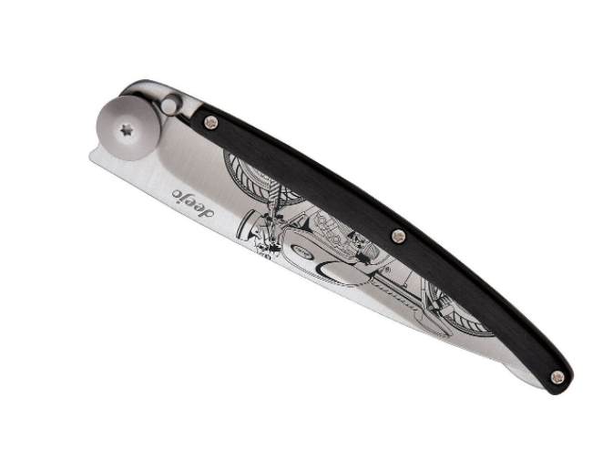 NAVALHA DEEJO, 37GR, CAFÉ RACER, TITANIUM, MADEIRA ÉBANO - Image 3