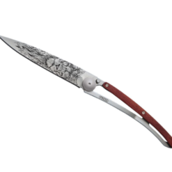 NAVALHA DEEJO, 37GR, LION, TITANIUM, MADEIRA CORAL