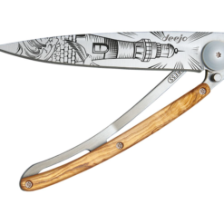 NAVALHA DEEJO, 37GR, LIGHTHOUSE, TITANIUM, MADEIRA OLIVEIRA