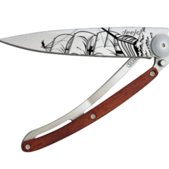 NAVALHA DEEJO, 37GR, CORSAIR, TITANIUM, MADEIRA CORAL