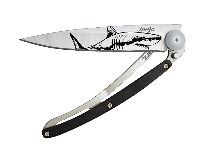 NAVALHA DEEJO, 37GR, SHARK, TITANIUM, MADEIRA ÉBANO - Image 2