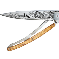 NAVALHA DEEJO, 37GR, VAN LIFE, TITANIUM, MADEIRA OLIVEIRA