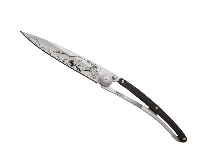 NAVALHA DEEJO, 37GR, BULL, TITANIUM, MADEIRA ÉBANO - Image 2