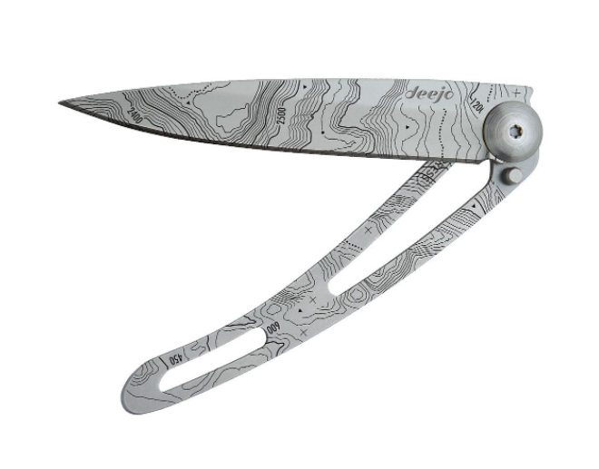 NAVALHA DEEJO, 37GR, TOPOGRAPHY, TITANIUM
