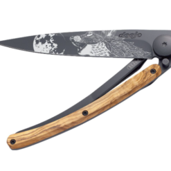 NAVALHA DEEJO, 37GR, HOWLING, BLACK, MADEIRA OLIVEIRA