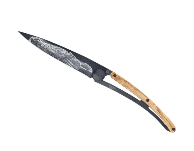NAVALHA DEEJO, 37GR, PUREBRED, BLACK, MADEIRA OLIVEIRA - Image 2