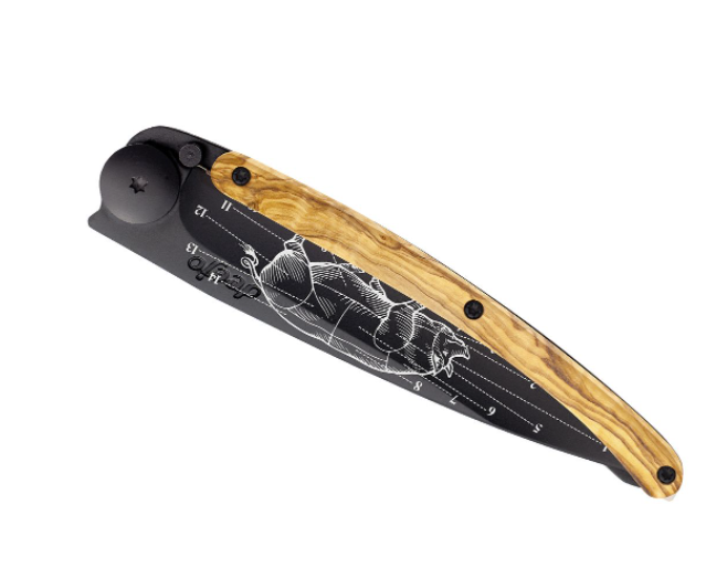 NAVALHA DEEJO, 37GR, PRIMES CUTS, BLACK, MADEIRA OLIVEIRA - Image 3