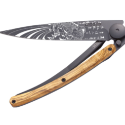 NAVALHA DEEJO, 37GR, SAMURAI, BLACK, MADEIRA OLIVEIRA