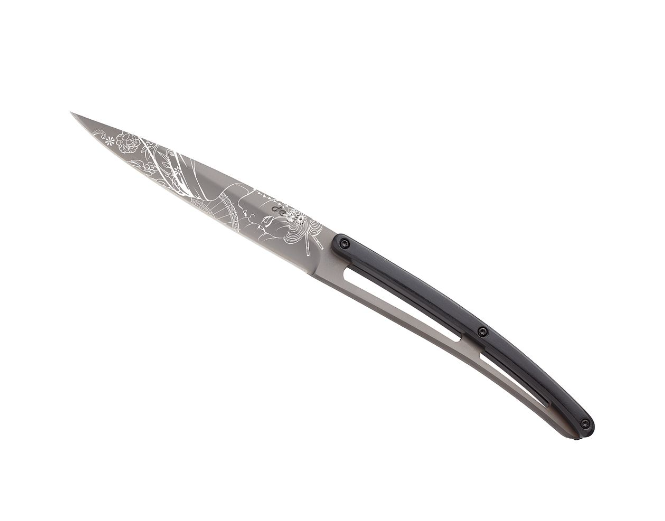 FACA CARNE DEEJO, CONJ. 6, JAPANESE, TITANIUM, MADEIRA ÉBANO - Image 3