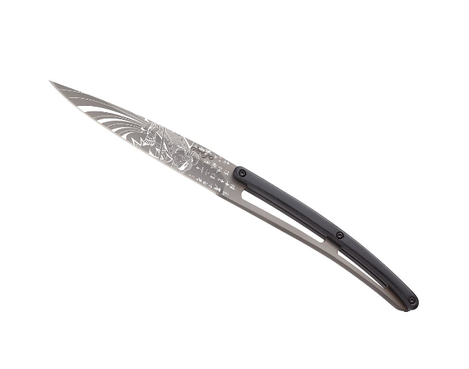FACA CARNE DEEJO, CONJ. 6, JAPANESE, TITANIUM, MADEIRA ÉBANO - Image 5