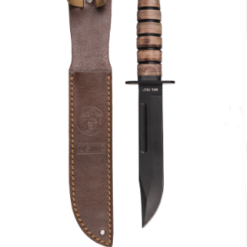 FACA DE COMBATE USMC COM BAINHA DE COURO