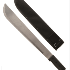 CATANA DE LAMINA BRANCA C/FUNDA PRETA NYLON 58CM