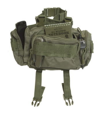 BOLSA DE CINTO 100% POLIESTER COM 34X16X8CM