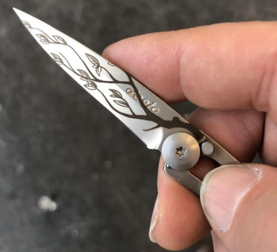 NAVALHA DEEJO, 15GR, TREE, TITANIUM - Image 4