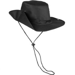 CHAPÉU DE ABAS COM BOTÃO DE PRESSÃO