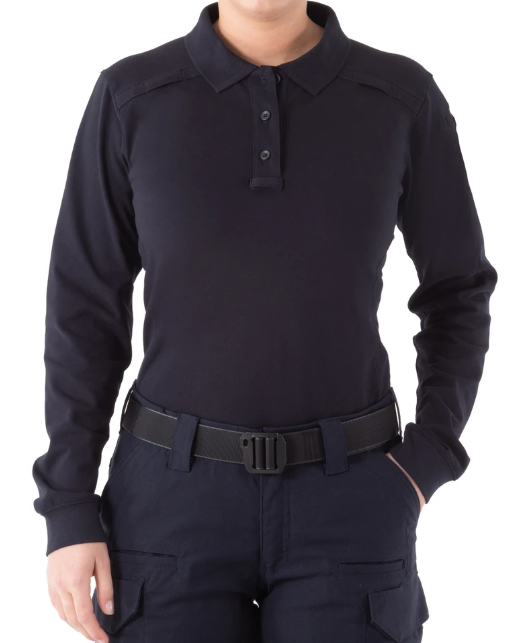 POLO PERFORMANCE DE MANGA COMPRIDA MULHER