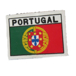 BANDEIRA TELA DISTICO PORTUGAL BRANCA C/VELCRO